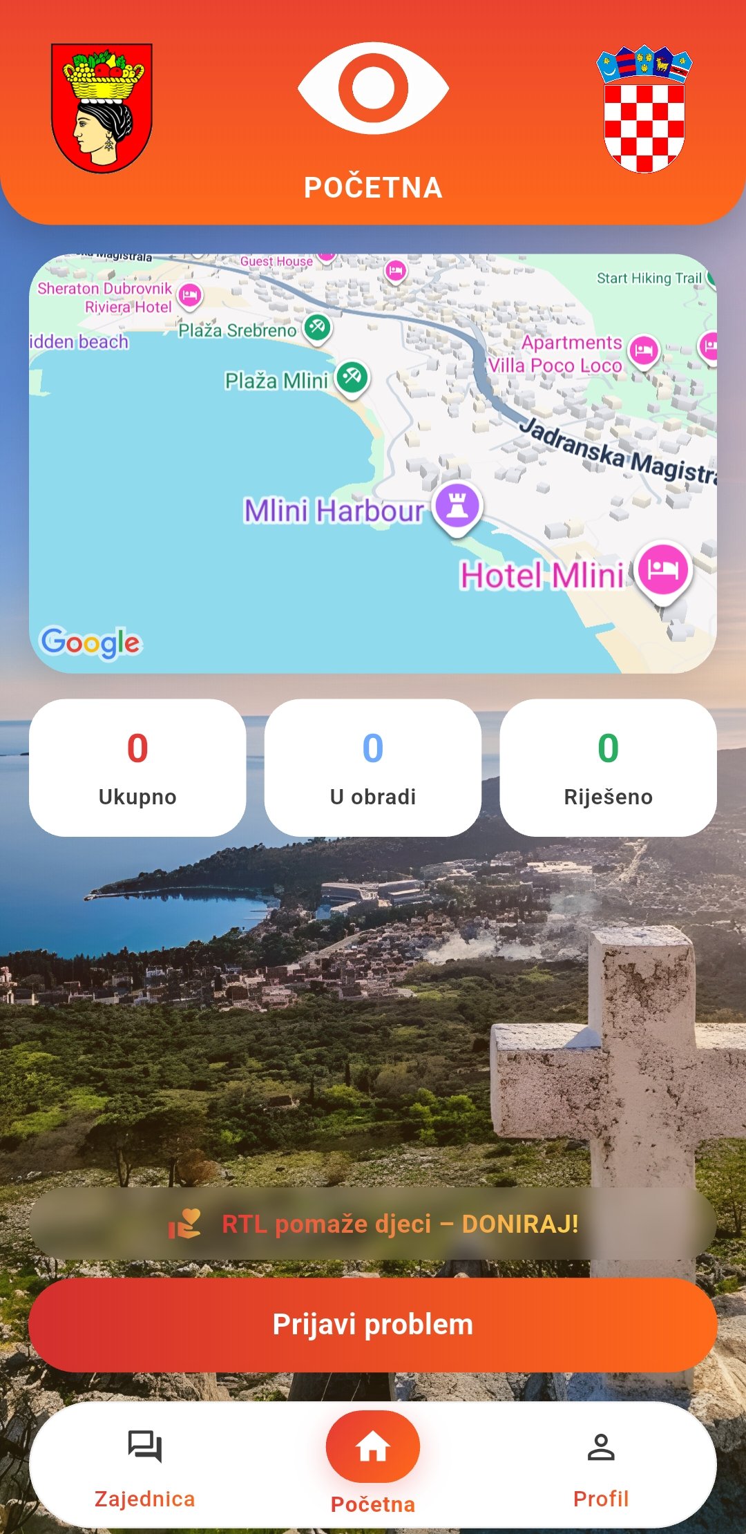hrvatsko oko aplikacija
